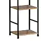 Βιβλιοθήκη Azuel pakoworld φυσικό-μαύρο μέταλλο 29x23.5x144εκ