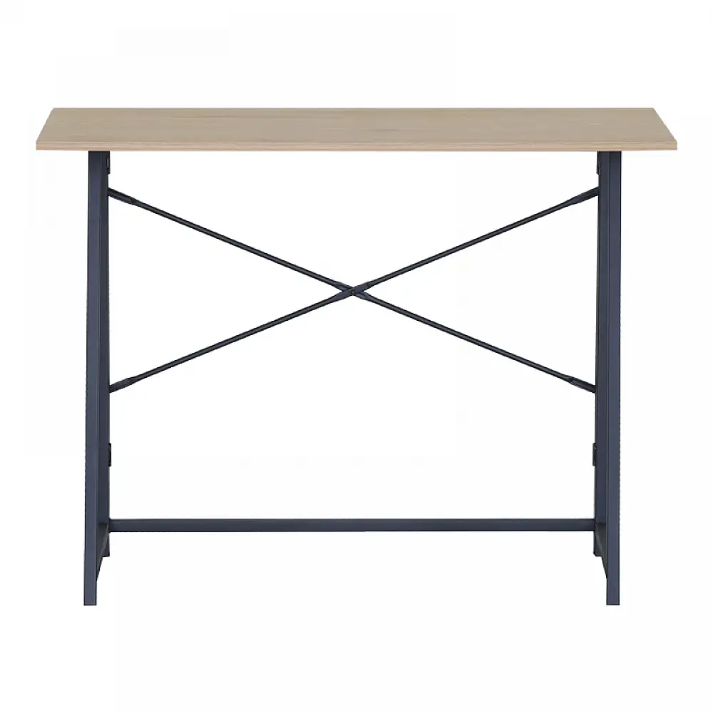 Γραφείο εργασίας Siklo pakoworld πτυσσόμενο oak- μαύρο μέταλλο 100x46x75.5εκ