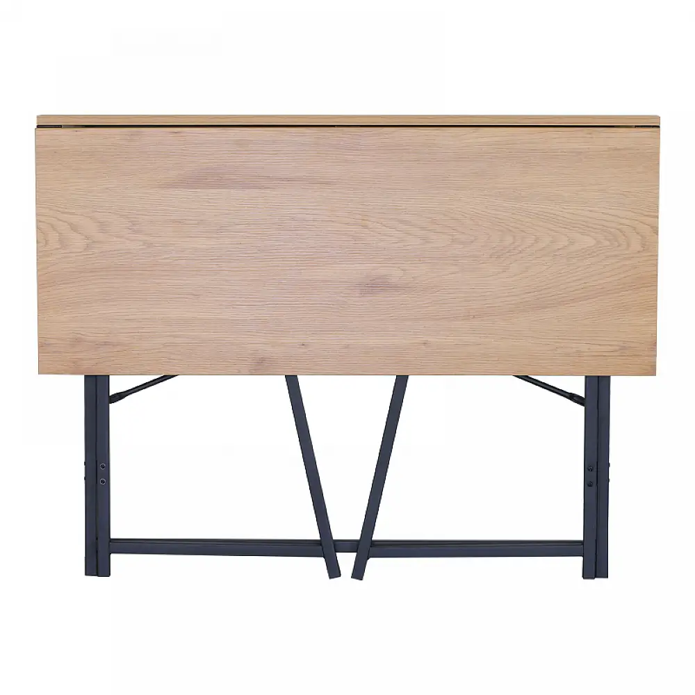 Γραφείο εργασίας Siklo pakoworld πτυσσόμενο oak- μαύρο μέταλλο 100x46x75.5εκ