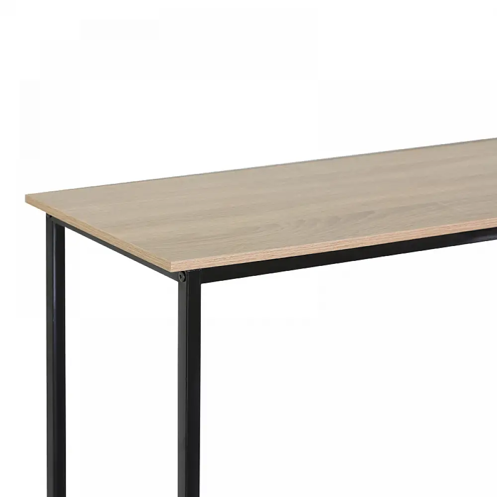 Κονσόλα Shima pakoworld oak- μαύρο μέταλλο 106x35x81εκ