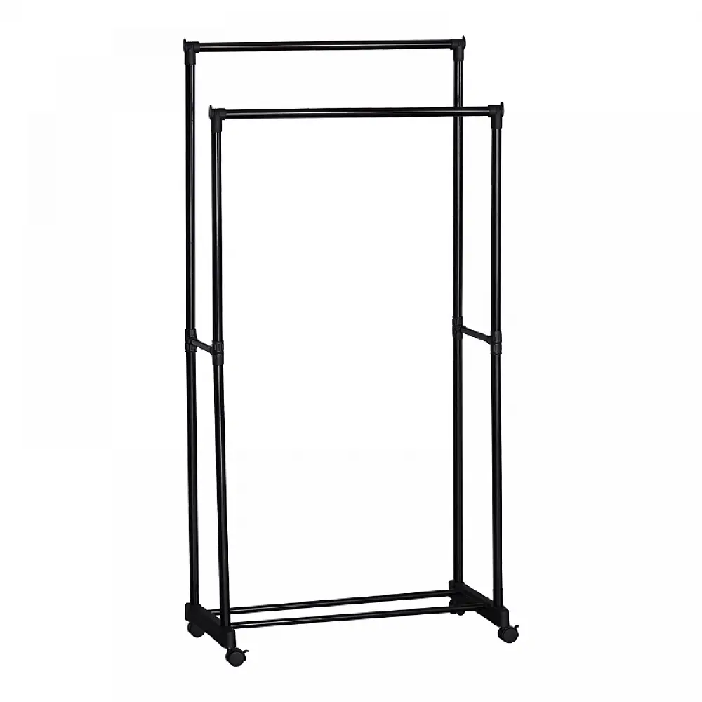 Κρεμάστρα δαπέδου Ganco pakoworld μαύρο μέταλλο 74.5x39x157εκ