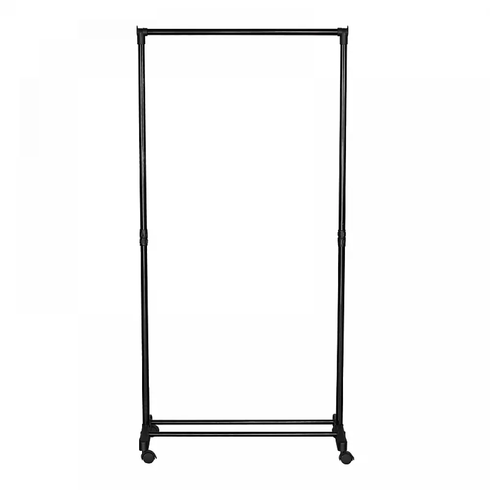 Κρεμάστρα δαπέδου Wizak pakoworld μαύρο μέταλλο 74.5x41,5x157εκ