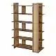 Βιβλιοθήκη Oslo pakoworld sonoma 100x32x146.5εκ