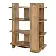 Βιβλιοθήκη Oslo pakoworld sonoma 75x32x95εκ
