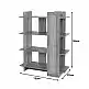 Βιβλιοθήκη Oslo pakoworld sonoma 75x32x95εκ