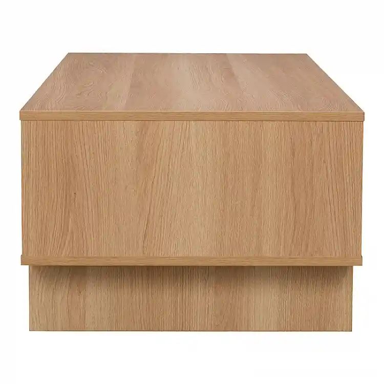 Τραπέζι σαλονιού Jenfia pakoworld mdf σε φυσική απόχρωση 110x55x38,5εκ