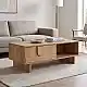 Τραπέζι σαλονιού Jenfia pakoworld mdf σε φυσική απόχρωση 110x55x38,5εκ