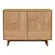 Μπουφές Jenfia pakoworld mdf σε φυσική απόχρωση 101,2x39x75,5εκ