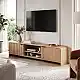 Έπιπλο τηλεόρασης Anfen pakoworld mdf σε φυσική απόχρωση 160x39x40,5εκ