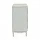Συρταριέρα Pazlen Inart mdf σε λευκή αντικέ απόχρωση 80x40x80εκ
