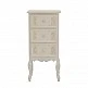 Κομοδίνο Pazlen Inart mdf σε λευκή αντικέ απόχρωση 40x34.5x82εκ Κομοδίνο Pazlen Inart mdf σε λευκή αντικέ απόχρωση 40x34.5x82εκ