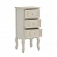 Κομοδίνο Pazlen Inart mdf σε λευκή αντικέ απόχρωση 40x34.5x82εκ Κομοδίνο Pazlen Inart mdf σε λευκή αντικέ απόχρωση 40x34.5x82εκ