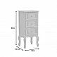 Κομοδίνο Pazlen Inart mdf σε λευκή αντικέ απόχρωση 40x34.5x82εκ Κομοδίνο Pazlen Inart mdf σε λευκή αντικέ απόχρωση 40x34.5x82εκ