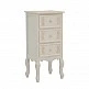 Κομοδίνο Pazlen Inart mdf σε λευκή αντικέ απόχρωση 40x34.5x82εκ Κομοδίνο Pazlen Inart mdf σε λευκή αντικέ απόχρωση 40x34.5x82εκ