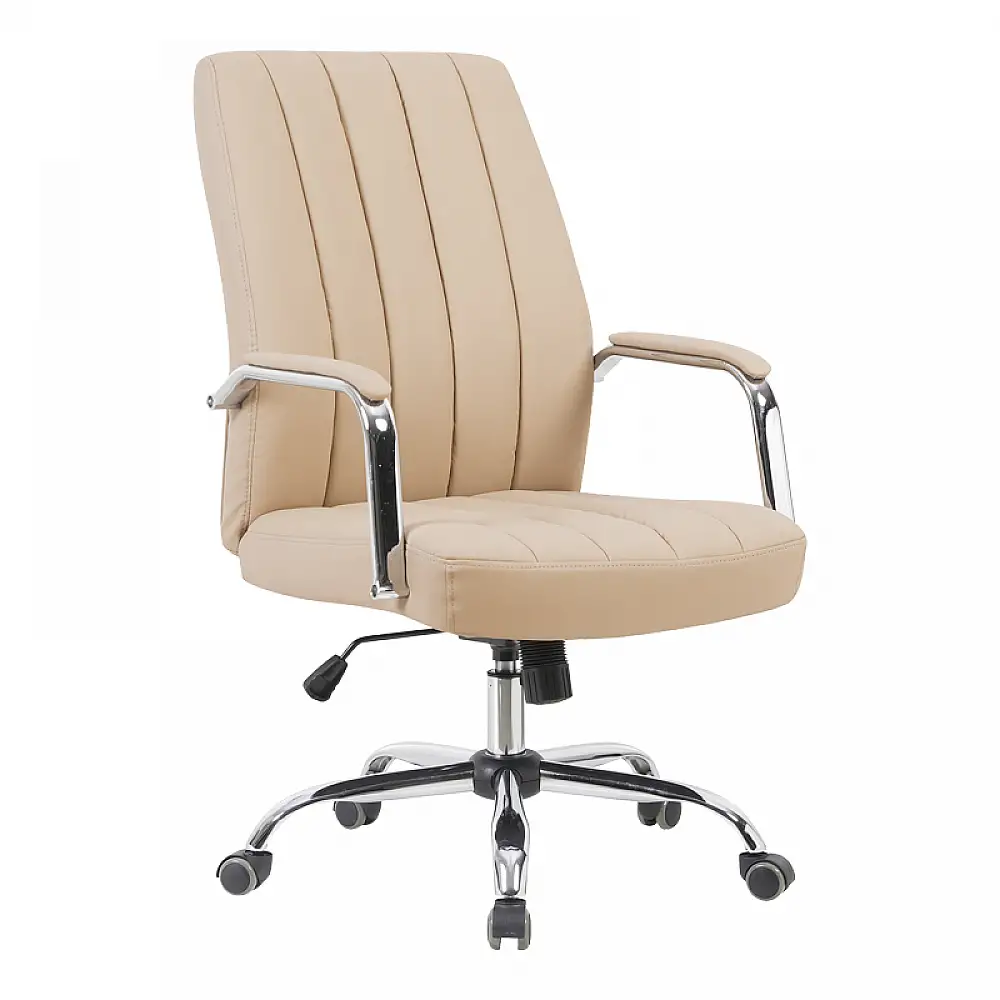 Καρέκλα γραφείου διευθυντή Mido pakoworld pu cappuccino 58x71x100-106εκ