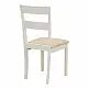 Καρέκλα Dallan pakoworld rubberwood λευκό 40x47.5x89εκ | 2 τμχ