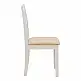 Καρέκλα Dallan pakoworld rubberwood λευκό 40x47.5x89εκ | 2 τμχ