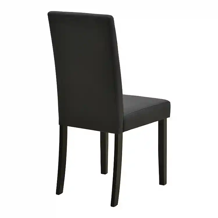 Καρέκλα Zeben pakoworld μαύρο PU με πόδι μαύρο rubberwood 43,5x55,5x93,5εκ | 2 τμχ