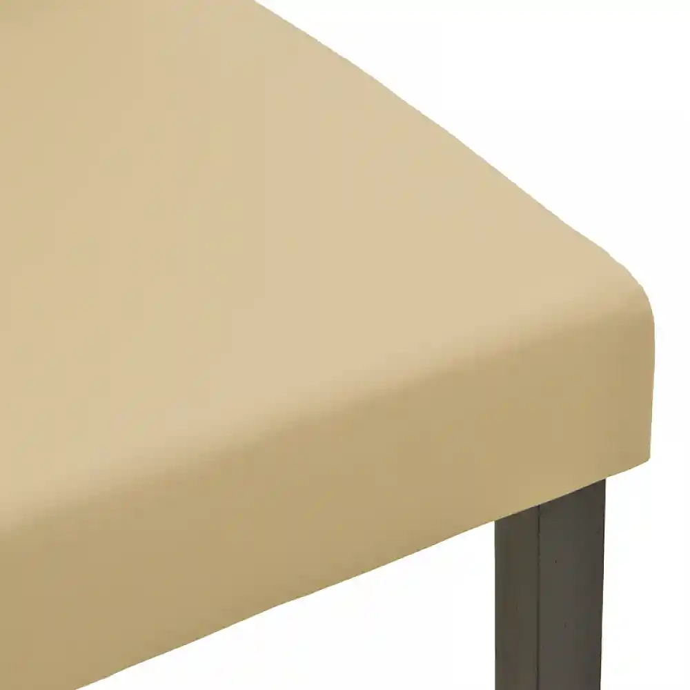 Καρέκλα Zeben pakoworld εκρού PU με πόδι μαύρο rubberwood 43,5x55,5x93,5εκ | 2 τμχ