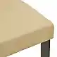 Καρέκλα Zeben pakoworld εκρού PU με πόδι μαύρο rubberwood 43,5x55,5x93,5εκ | 2 τμχ