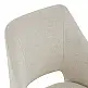 Πολυθρόνα Nordo pakoworld cream ύφασμα-πόδι μαύρο μέταλλο 56x58x85εκ | 2 τμχ