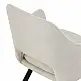 Πολυθρόνα Nordo pakoworld cream ύφασμα-πόδι μαύρο μέταλλο 56x58x85εκ | 2 τμχ