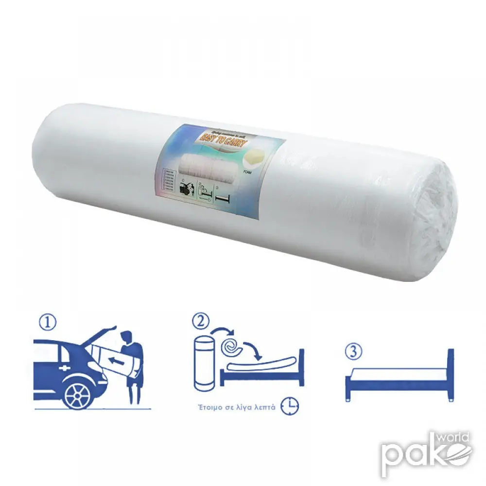 Στρώμα Nemesis pakoworld pocket spring roll pack διπλής όψης aloe vera 20-22cm 160x200εκ Στρώμα Nemesis pakoworld pocket spring roll pack διπλής όψης aloe vera 20-22cm 160x200εκ