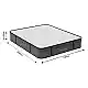 Στρώμα Diamond pakoworld pocket spring+ gel memory foam 25-27cm 140x200εκ