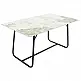 Τραπέζι Revello pakoworld sintered stone λευκό μαρμάρου-μαύρο 150x90x75εκ Τραπέζι Revello pakoworld sintered stone λευκό μαρμάρου-μαύρο 150x90x75εκ