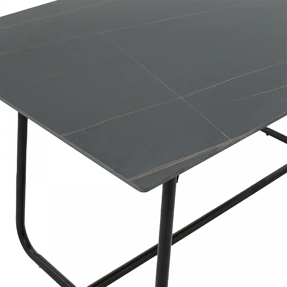 Τραπέζι Revello pakoworld sintered stone μαύρο μαρμάρου-μαύρο 150x90x75εκ Τραπέζι Revello pakoworld sintered stone μαύρο μαρμάρου-μαύρο 150x90x75εκ