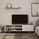 Σύνθετο σαλονιού Saloon pakoworld σε λευκή-oak απόχρωση 160x35.5x44εκ Σύνθετο σαλονιού Saloon pakoworld σε λευκή-oak απόχρωση 160x35.5x44εκ