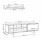 Σύνθετο σαλονιού Saloon pakoworld σε ανθρακί-oak απόχρωση 160x35.5x44εκ Σύνθετο σαλονιού Saloon pakoworld σε ανθρακί-oak απόχρωση 160x35.5x44εκ