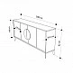 Μπουφές Gora pakoworld σε απόχρωση ανοιχτό καρυδί 180x35.6x82εκ Μπουφές Gora pakoworld σε απόχρωση ανοιχτό καρυδί 180x35.6x82εκ