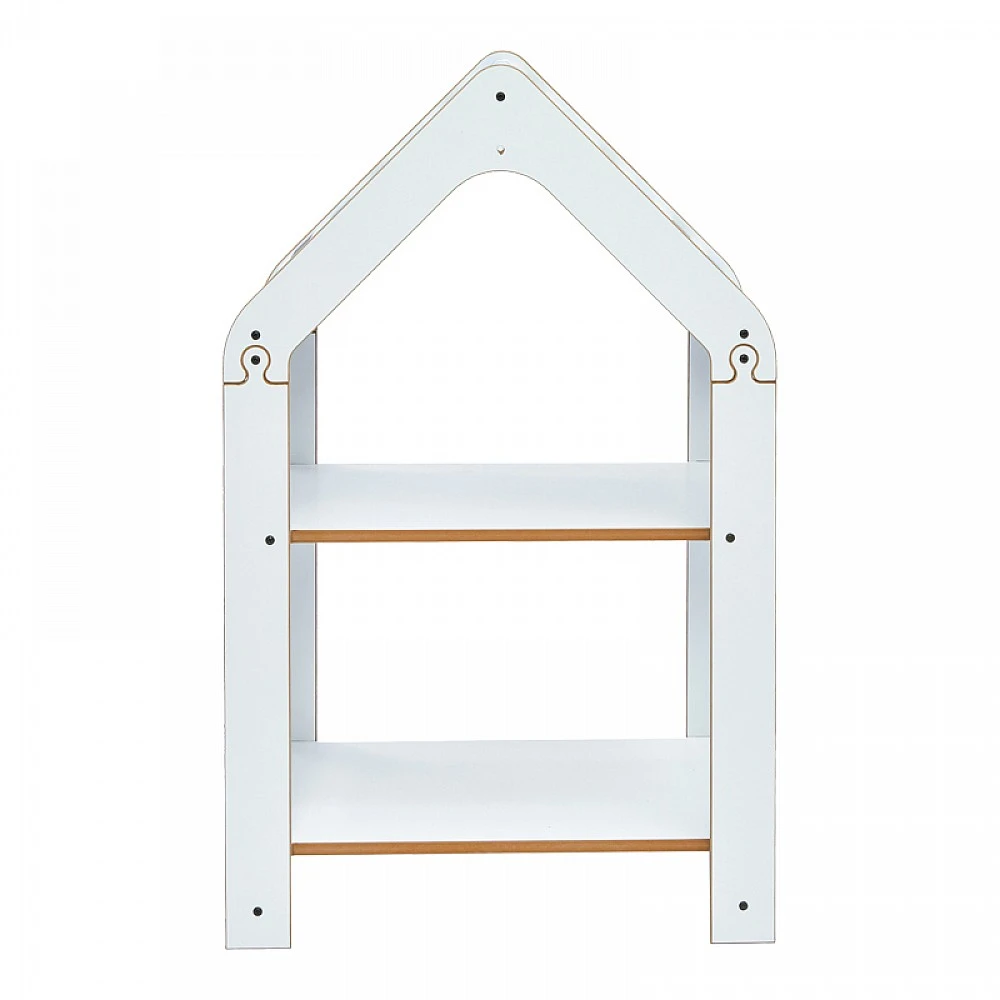Ραφιέρα Montessori Zoilen pakoworld λευκό-μπλε mdf 50x30x80εκ