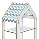 Ραφιέρα Montessori Zoilen pakoworld λευκό-μπλε mdf 50x30x80εκ Ραφιέρα Montessori Zoilen pakoworld λευκό-μπλε mdf 50x30x80εκ
