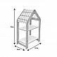 Ραφιέρα Montessori Zoilen pakoworld λευκό-μπλε mdf 50x30x80εκ Ραφιέρα Montessori Zoilen pakoworld λευκό-μπλε mdf 50x30x80εκ