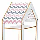 Ραφιέρα Montessori Zoilen I pakoworld λευκό-ροζ mdf 50x30x100εκ