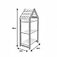 Ραφιέρα Montessori Zoilen I pakoworld λευκό-ροζ mdf 50x30x100εκ