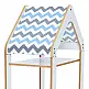 Ραφιέρα Montessori Zoilen I pakoworld λευκό-μπλε mdf 50x30x100εκ