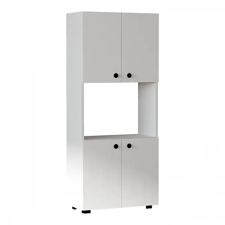 Στήλη Guzel pakoworld σε λευκή απόχρωση 60x31.4x140εκ