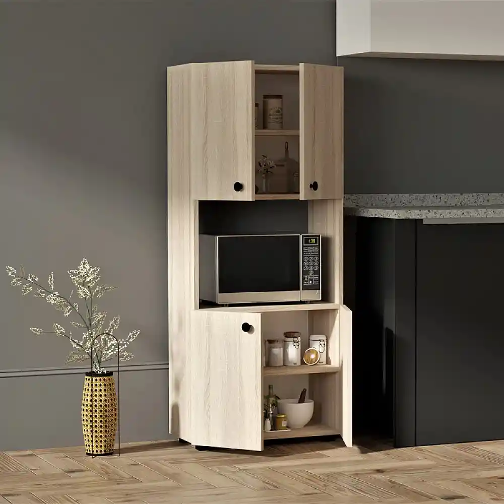 Στήλη Guzel pakoworld σε sonoma απόχρωση 60x31.4x140εκ