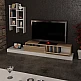 Έπιπλο τηλεόρασης Rumba pakoworld σε λευκή-oak απόχρωση 180x30x31εκ Έπιπλο τηλεόρασης Rumba pakoworld σε λευκή-oak απόχρωση 180x30x31εκ