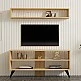 Σύνθετο σαλονιού Prestige pakoworld σε oak απόχρωση 120x29,6x50εκ Σύνθετο σαλονιού Prestige pakoworld σε oak απόχρωση 120x29,6x50εκ