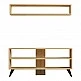 Σύνθετο σαλονιού Prestige pakoworld σε oak απόχρωση 120x29,6x50εκ Σύνθετο σαλονιού Prestige pakoworld σε oak απόχρωση 120x29,6x50εκ
