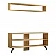 Σύνθετο σαλονιού Prestige pakoworld σε oak απόχρωση 120x29,6x50εκ Σύνθετο σαλονιού Prestige pakoworld σε oak απόχρωση 120x29,6x50εκ