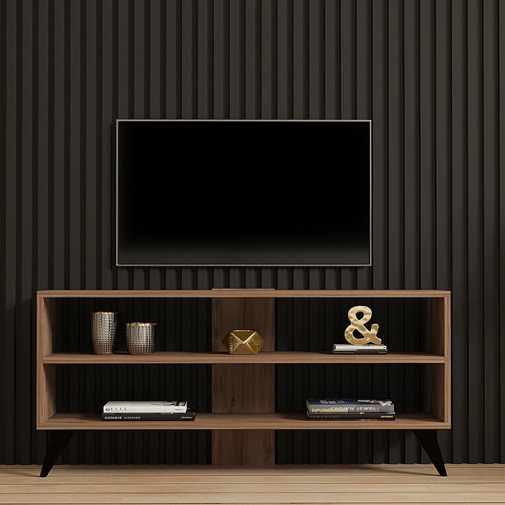 Έπιπλο τηλεόρασης Prestige pakoworld σε sonoma απόχρωση 120x29,6x50εκ Έπιπλο τηλεόρασης Prestige pakoworld σε sonoma απόχρωση 120x29,6x50εκ