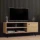 Έπιπλο τηλεόρασης Wison pakoworld σε oak απόχρωση 120x29x50εκ