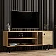 Έπιπλο τηλεόρασης Wison pakoworld σε oak απόχρωση 120x29x50εκ