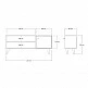 Έπιπλο τηλεόρασης Wison pakoworld σε oak απόχρωση 120x29x50εκ