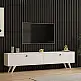Έπιπλο τηλεόρασης Jate pakoworld σε λευκή απόχρωση 160x25x40εκ Έπιπλο τηλεόρασης Jate pakoworld σε λευκή απόχρωση 160x25x40εκ